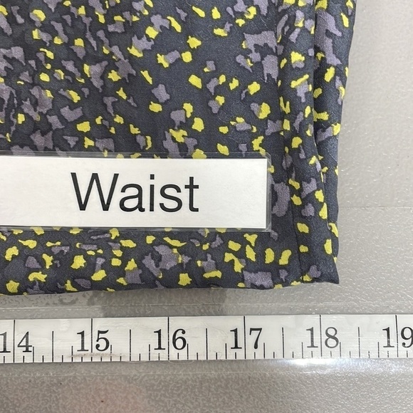 Elizabeth and James Shift Dress Silk Long Sleeve Confetti Green Purple Size 4 - Picture 16 of 17